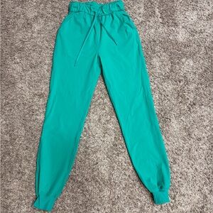 lululemon athletica teal joggers